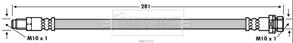 BORG & BECK Bremžu šļūtene BBH7593